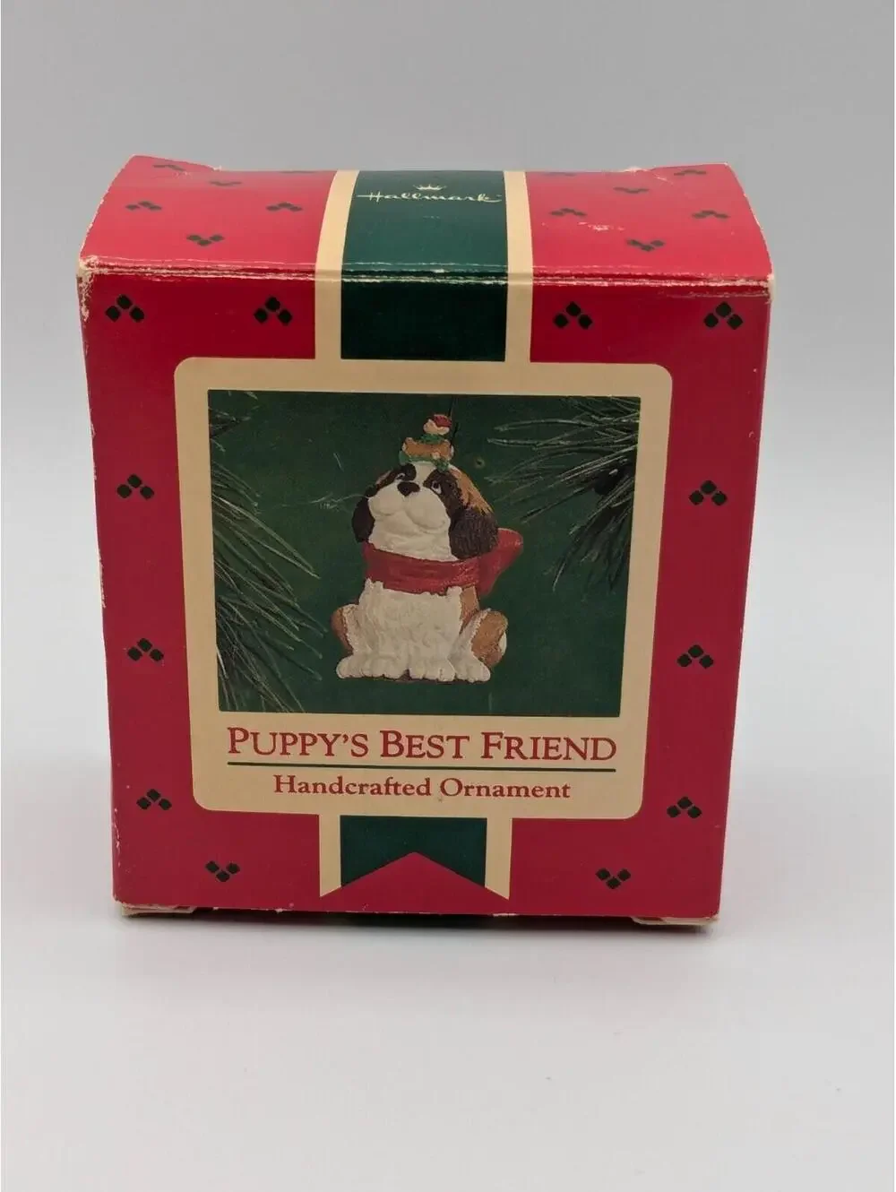 Hallmark Keepsake Puppy's Best Friend 1986 Vintage Christmas Ornament